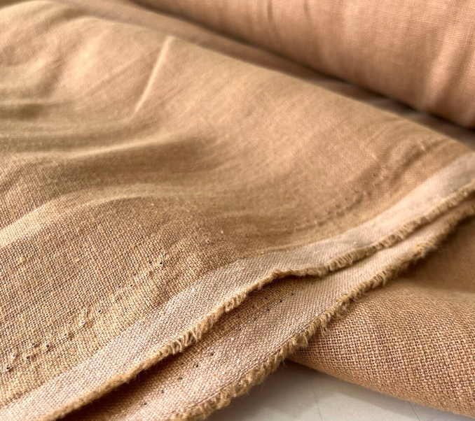 Textilord Natural Pure Linen Fabric Onion Skin (1.64 yards or 59 inches width) Stonewashed Made from Premium 100% Linen Pre-shrunk linen